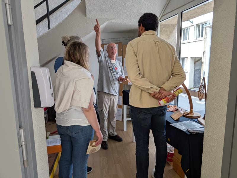 Sur la terrasse de l'observatoire